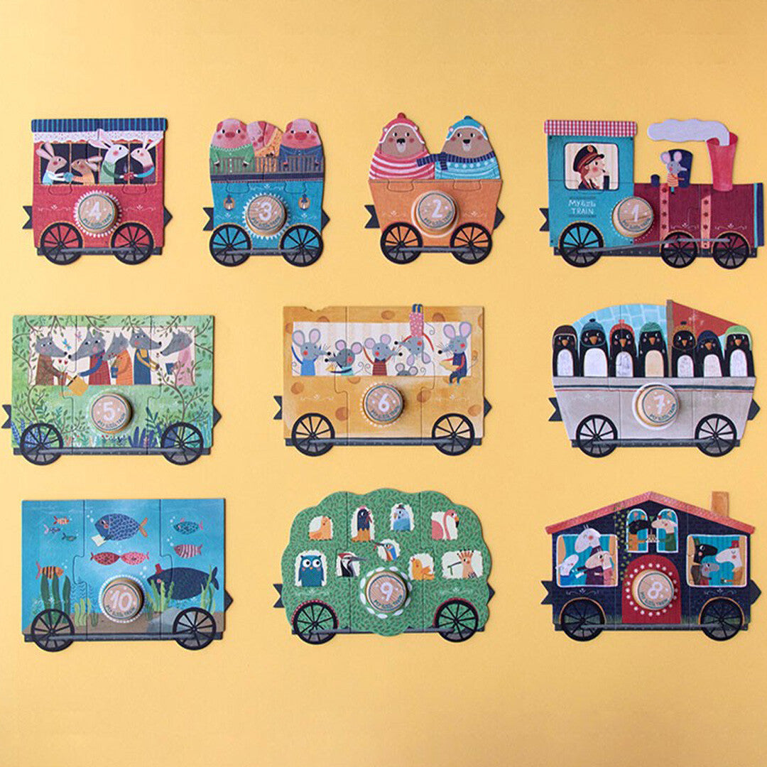 Londji puzzel my little train - 10x3st