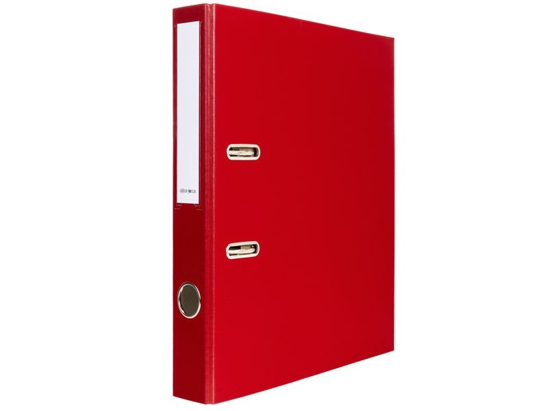 office focus Ordner A4 4 cm, Bordeaux A4-Ordner mit Rückenschild und Griffloch