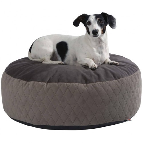 Cama para cachorro estilo puff, multicolorida