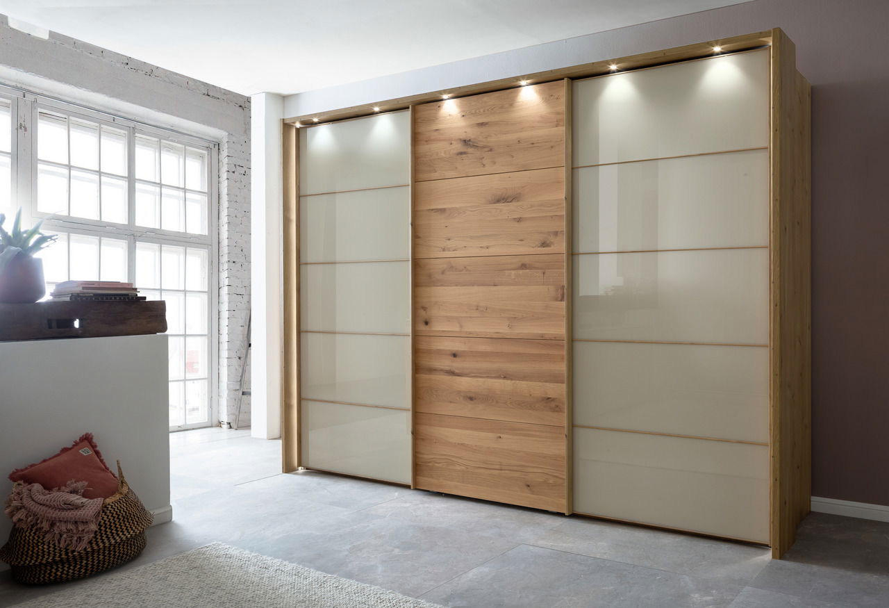 Linea Natura Schwebetürenschrank 3-türig CARDIFF