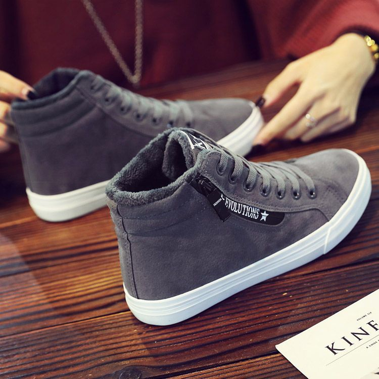 Solejoy - Hoge sneakers met veters van imitatiesuède