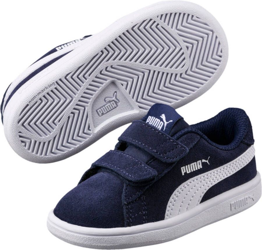 Puma Smash V2 Sd V Inf Tennis Schoenen peacoat white maat: 26 beschikbare maaten:20 21 25 26 27
