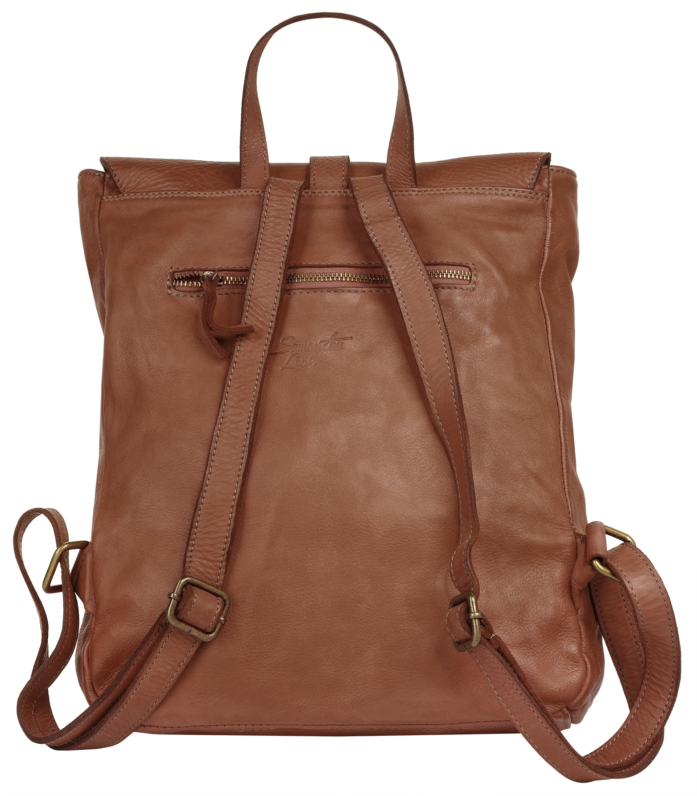 Samantha Look Cityrucksack Echt Leder, Made in Italy