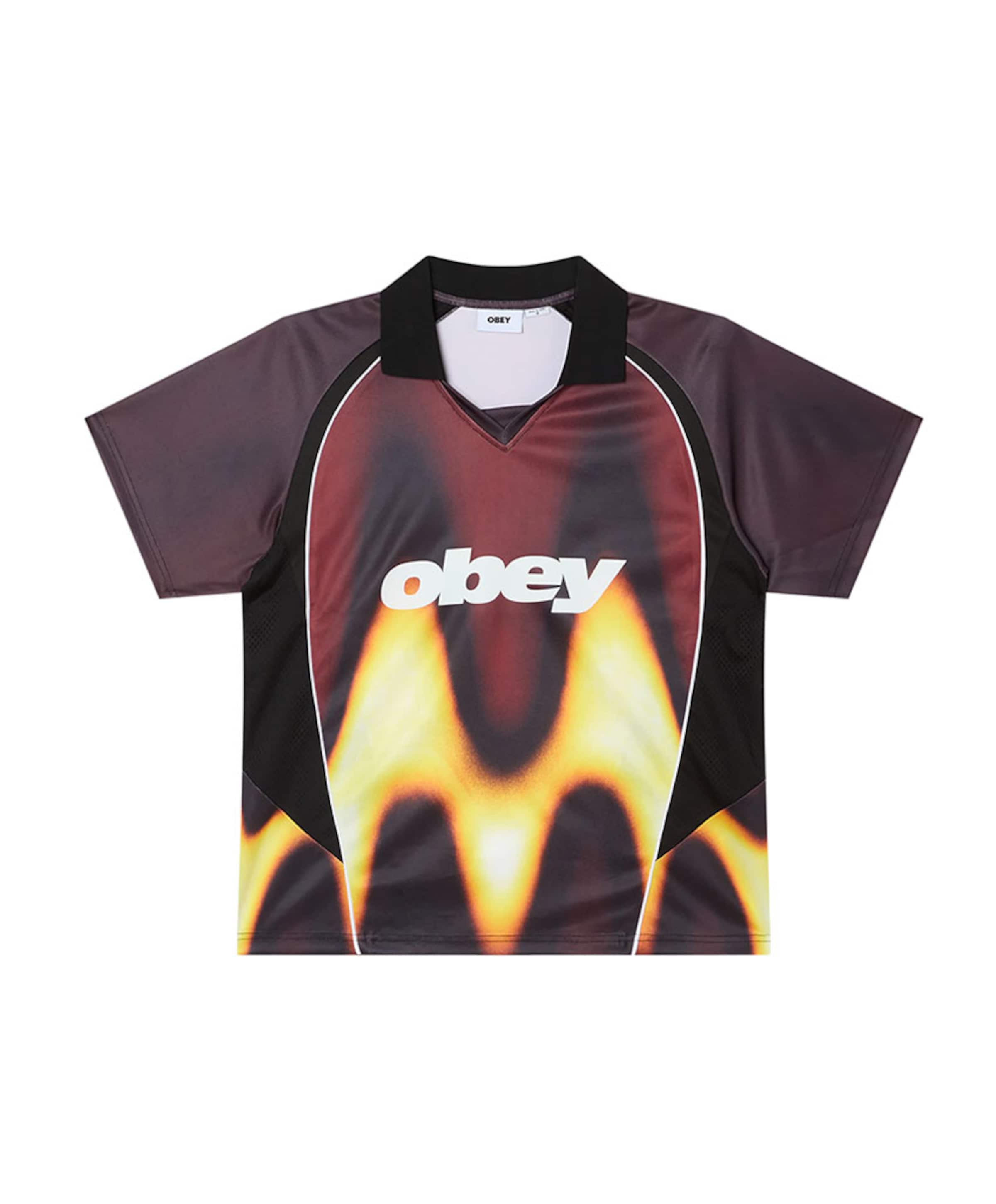 Obey Heren polo bordeaux