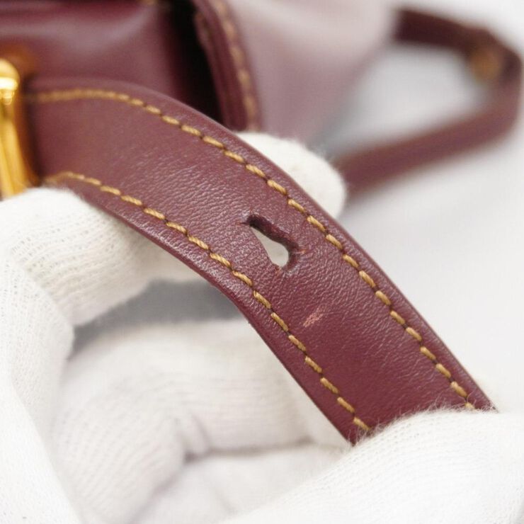Cartier Vintage Cartier Crossbody Bag Burgundy