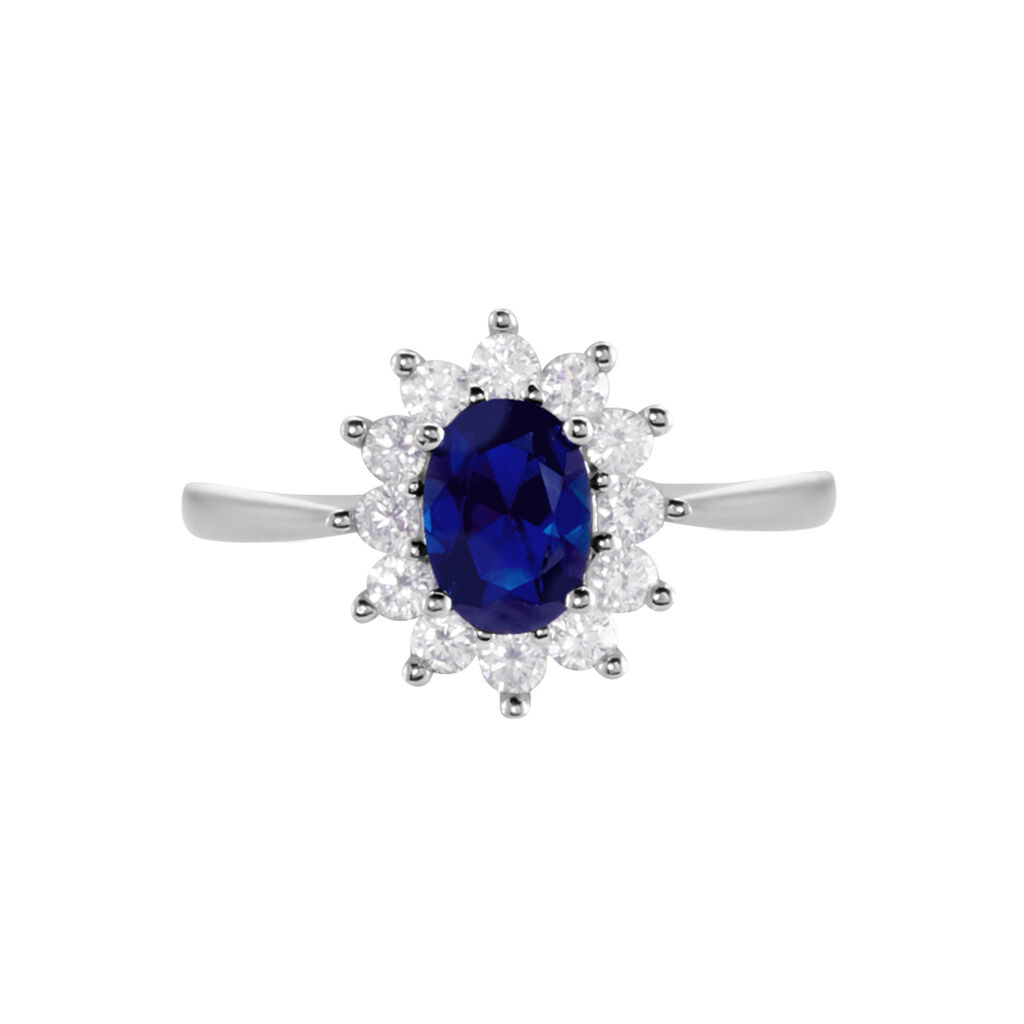 Bague Perez Argent Blanc Oxyde De Zirconium