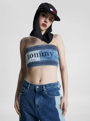 Faixa de denim com bandeira