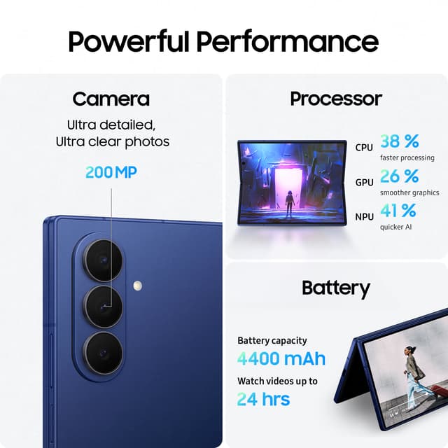 Samsung Galaxy Z Fold 7 5G smartphone 12/256GB (Blue Shadow)