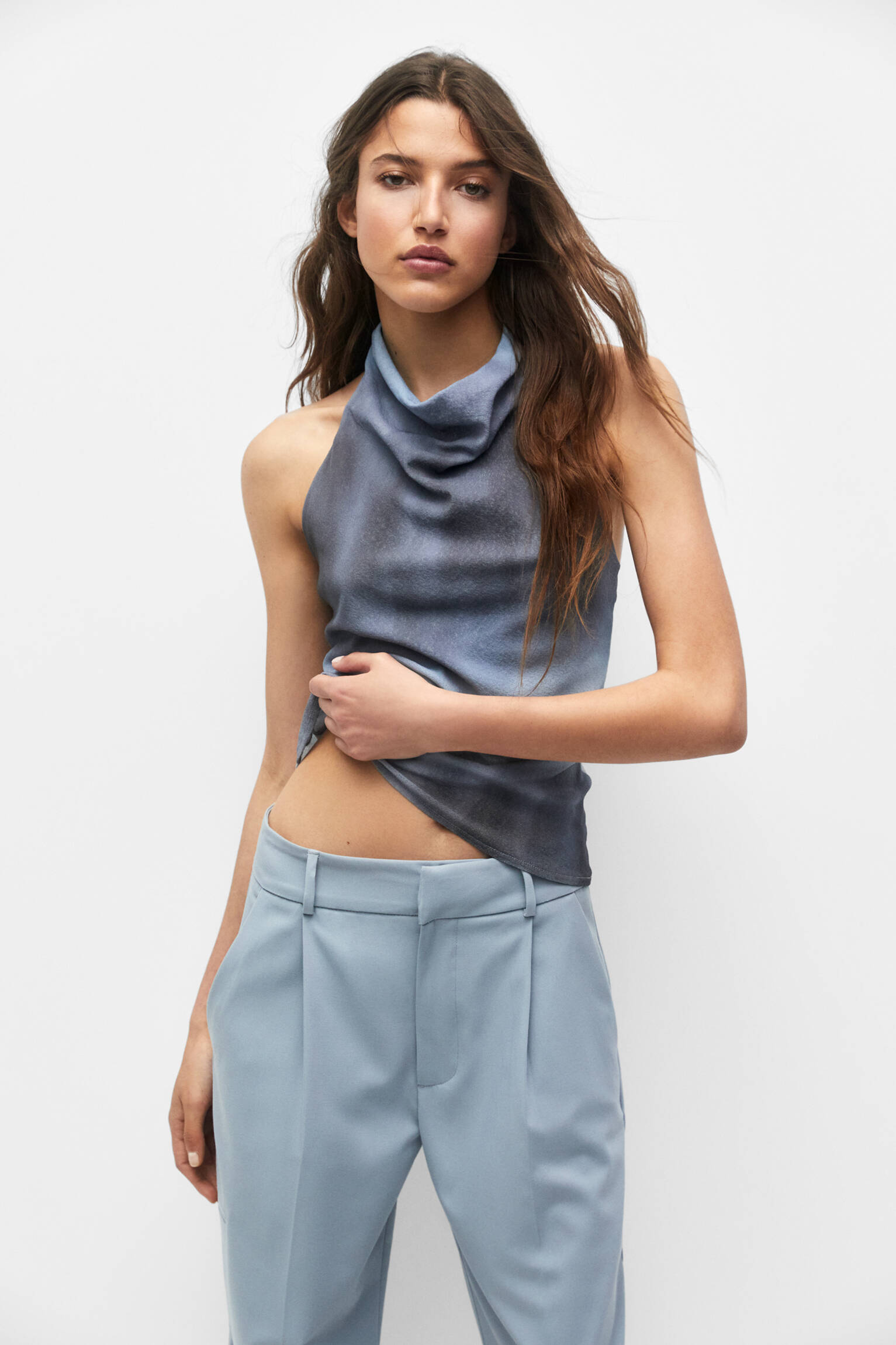 BLUSA TIE-DYE - TONS DE AZUL