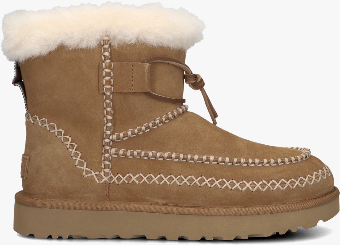 camel ugg vachtlaarzen classic mini alpine