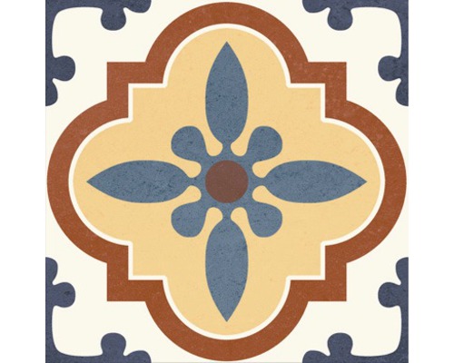 Porseleinen wand- en vloertegel Heritage taco in 76 verschillende designs 16,5 x 16,5 cm