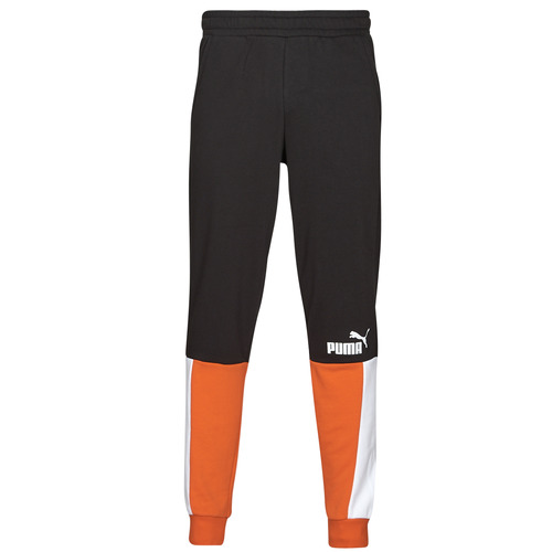 Puma - ESS+ BlOCK SWEATPANT TR - Noir / Orange