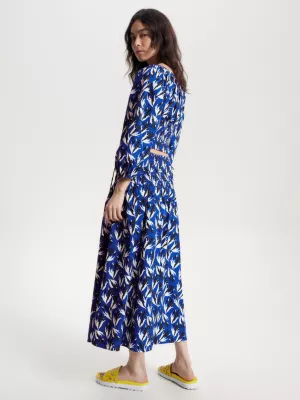 Saia longa franzida com estampa floral Tommy Hilfiger x Vacation