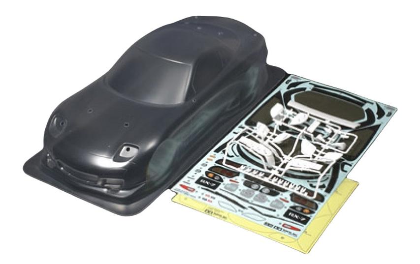 Karosserie Mazda RX-7, unlackiert, 195 mm, 1:10Transparente Lexan Karosserie für On-Road Modelle