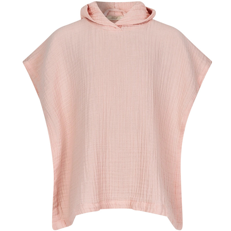Lille Kanin Poncho Muslin 3-6 Years - Rose Smoke