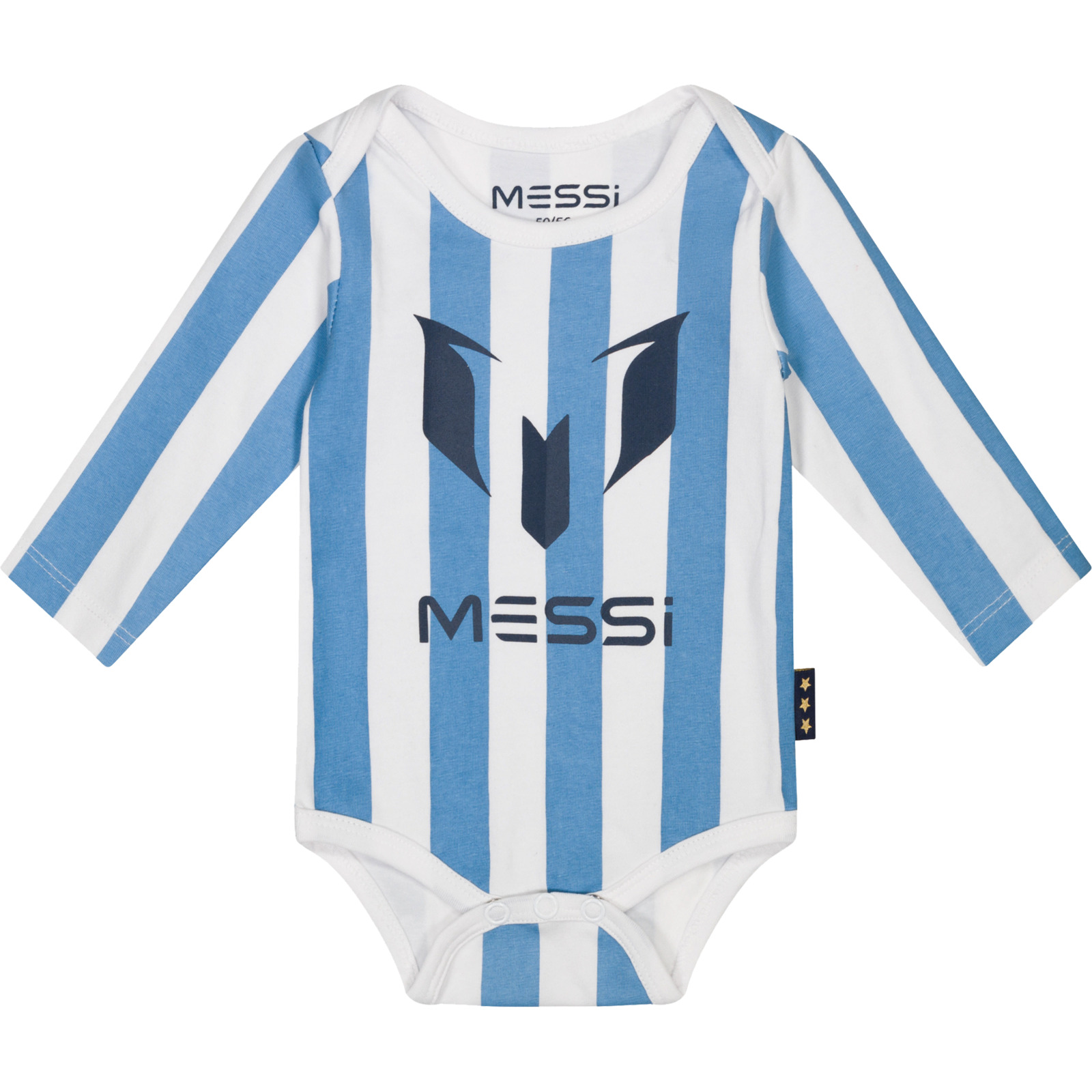 Messi Baby-Body AOP 2 Farben hellblau