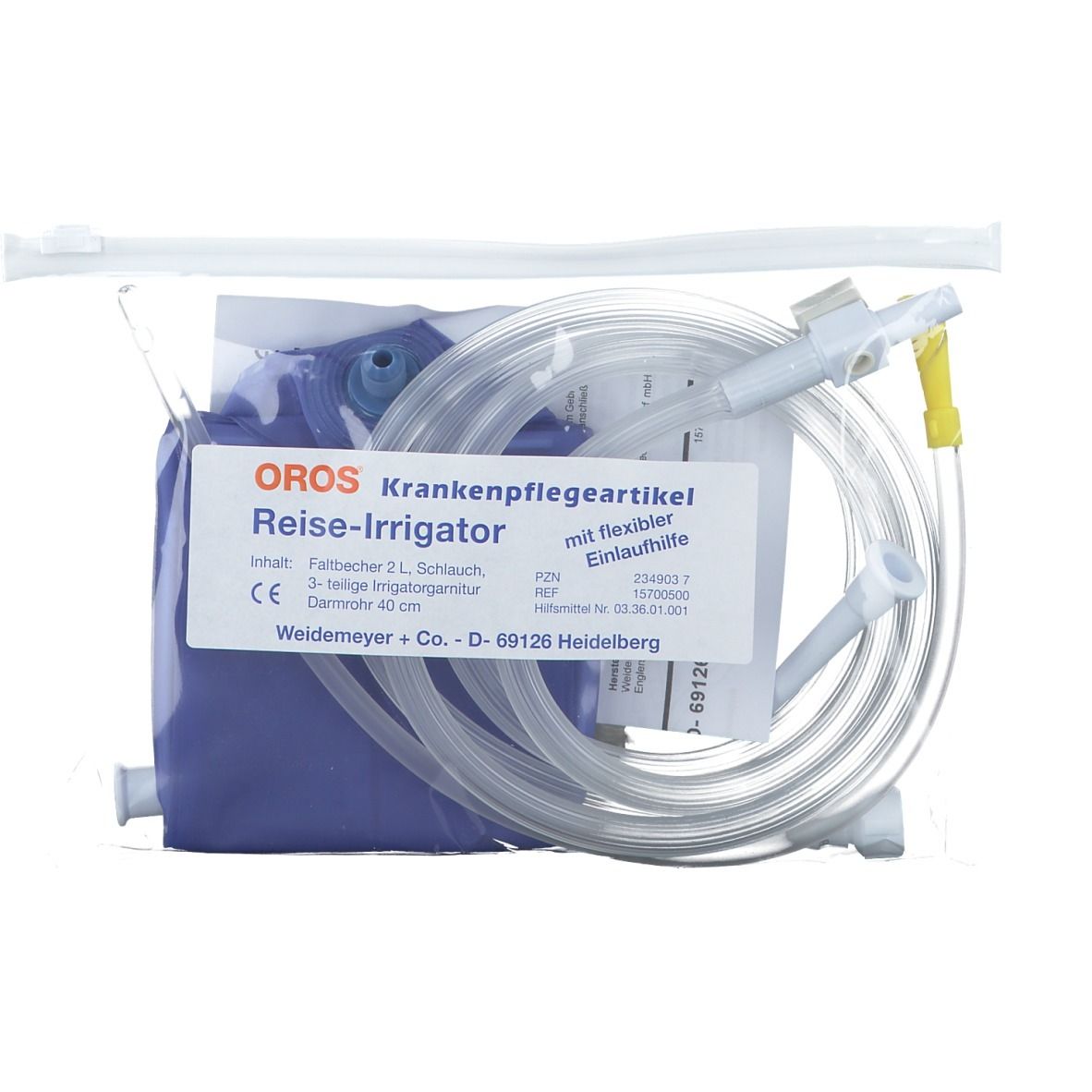 Reiseirrigator mit Faltbecher 2 Liter