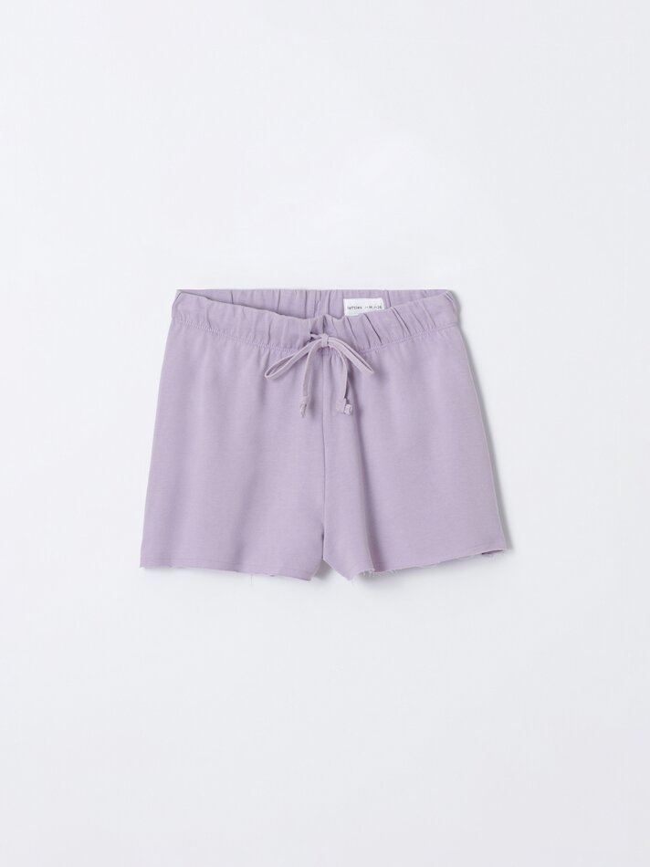 Calções de lã polar - Roxo