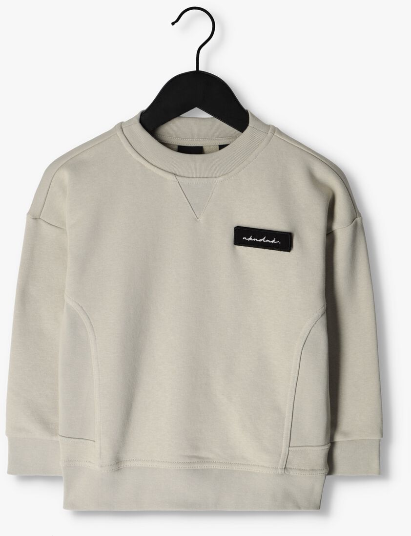 NIK & NIK grijze nik & nik trui rib panel sweatshirt