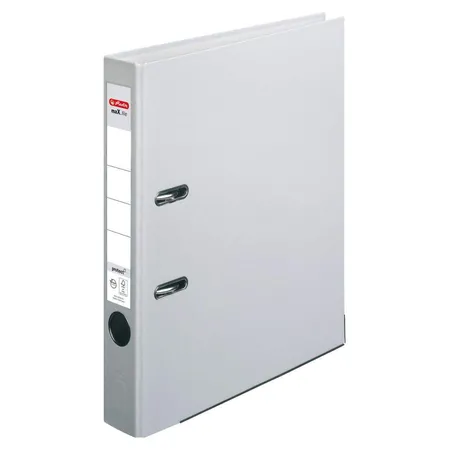 Herlitz Ordner PP A4 5cm FSC-Mix maXfile protect grau