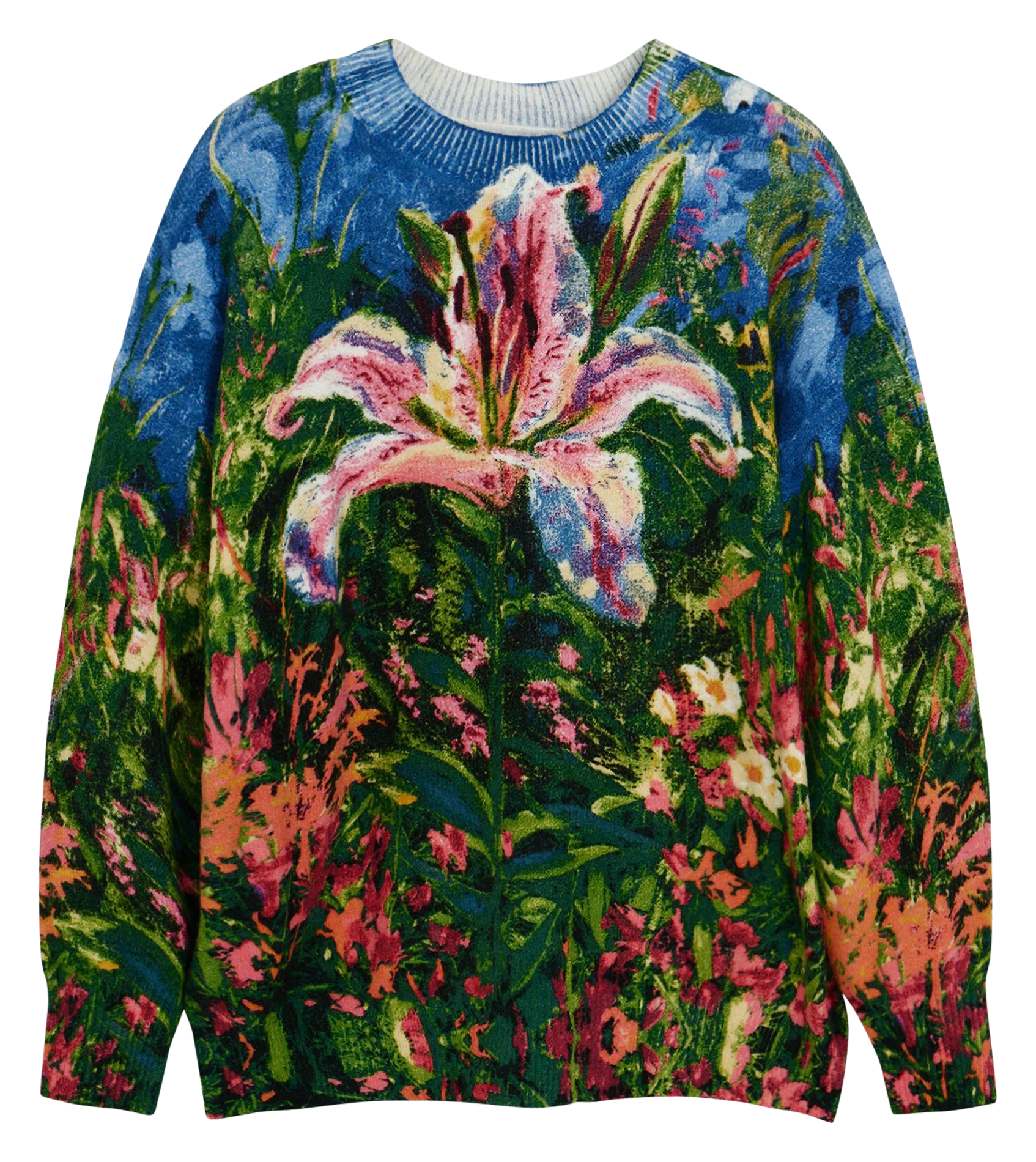 Pull ample imprimé| Multicolore