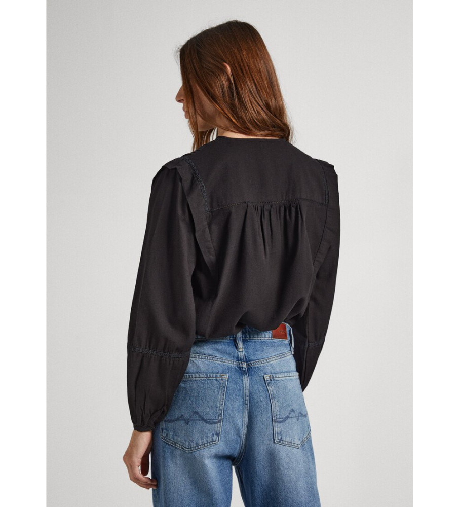 Blusa preta Jaxie da Pepe Jeans