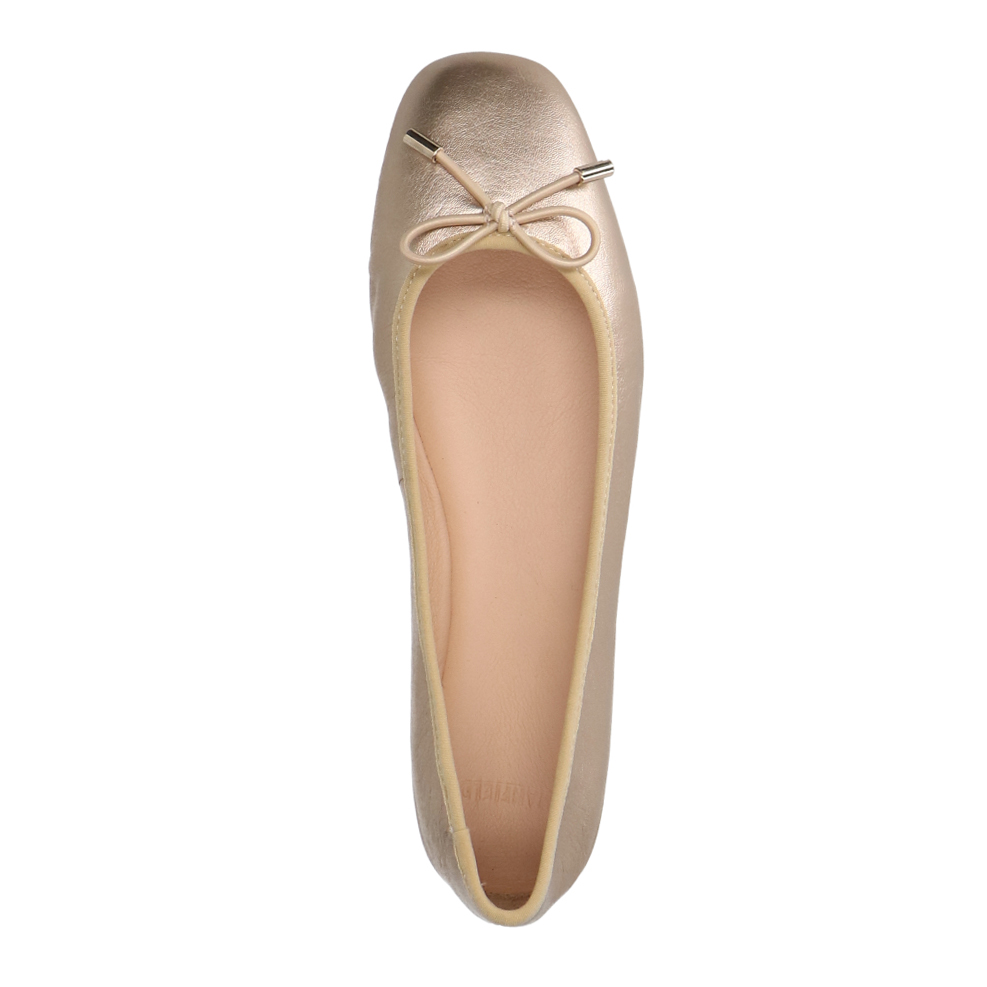Gouden leren ballerina's