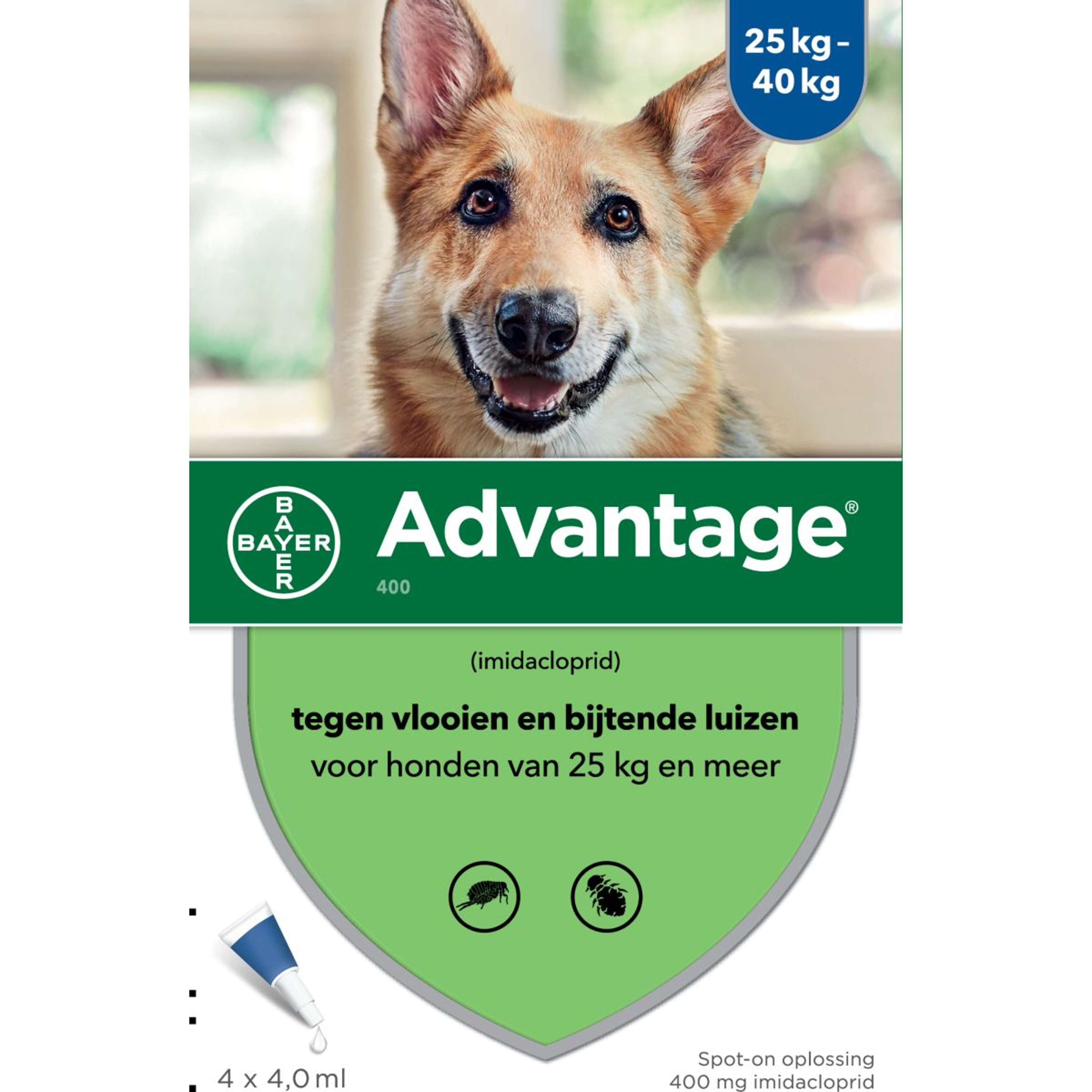 Advantage 400 Spot-On Hond 25-40kg