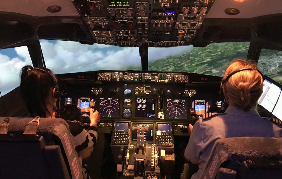 Flugsimulator B737 - 60 Minuten