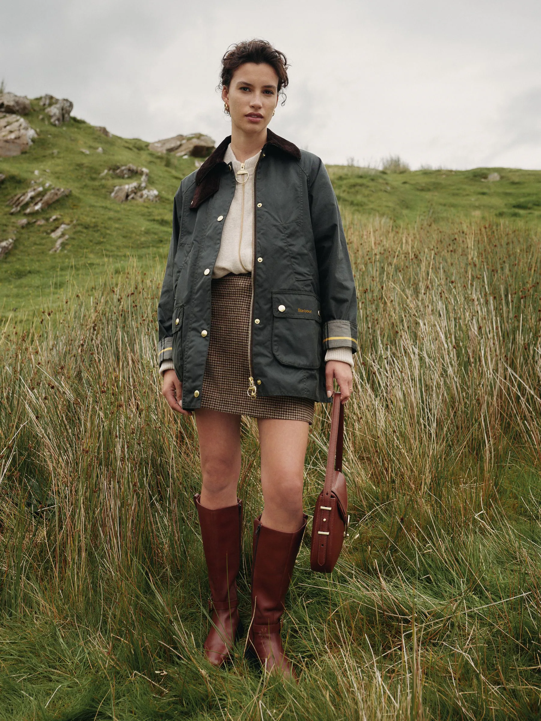 Grijs-groen - Barbour® Modern Beadnell Wax Jacket