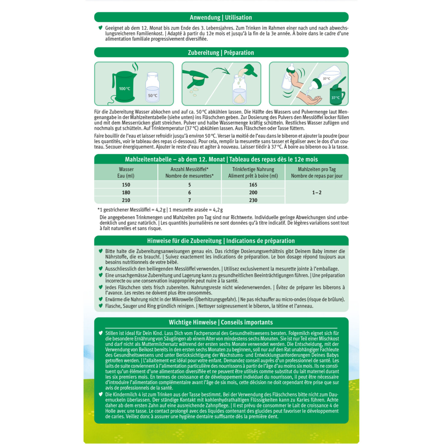 Holle Kindermilch Ziegenmilch 4 Bio 12+ Monate