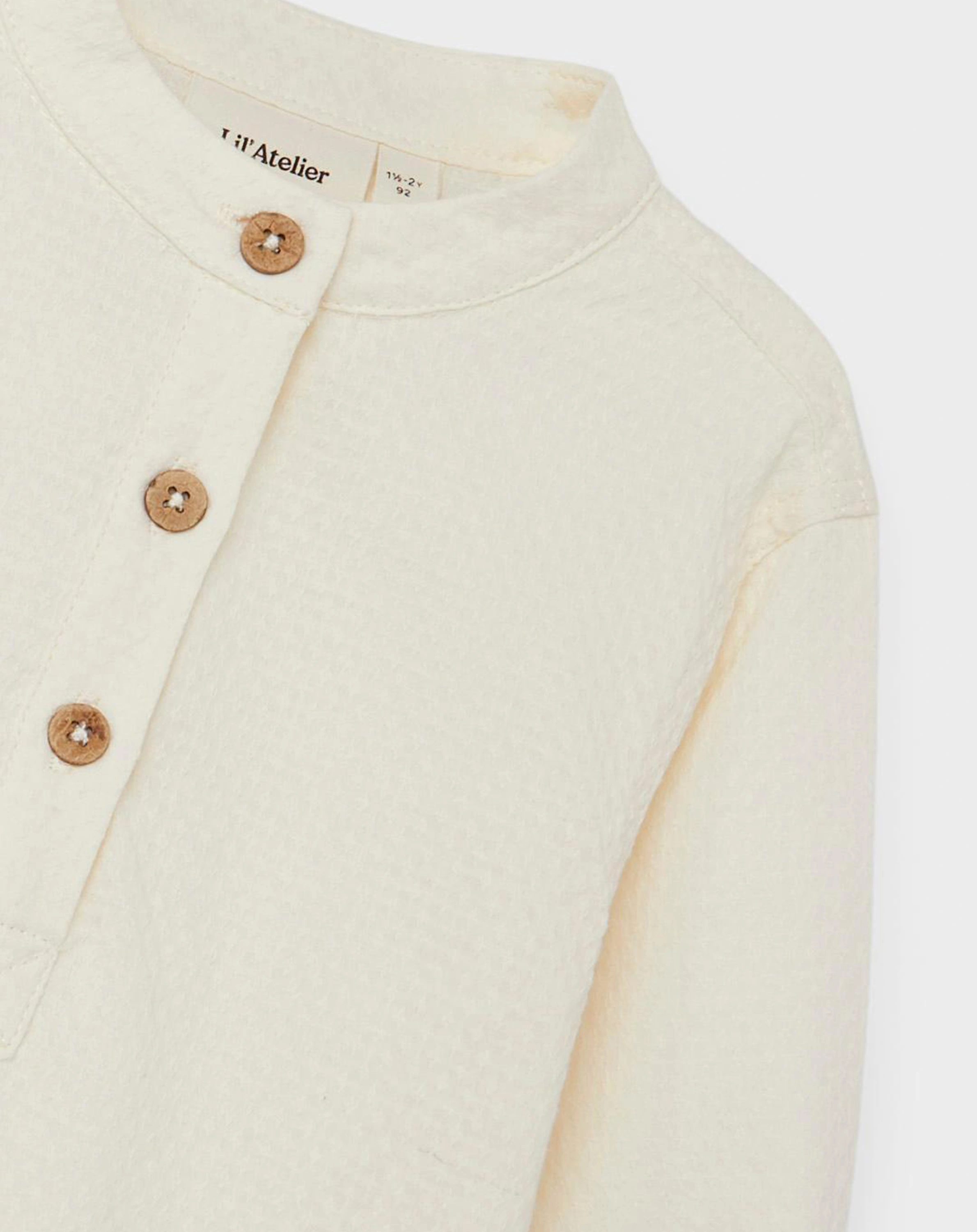 Langarmhemd NMMDAVO HENLEY in turtledove