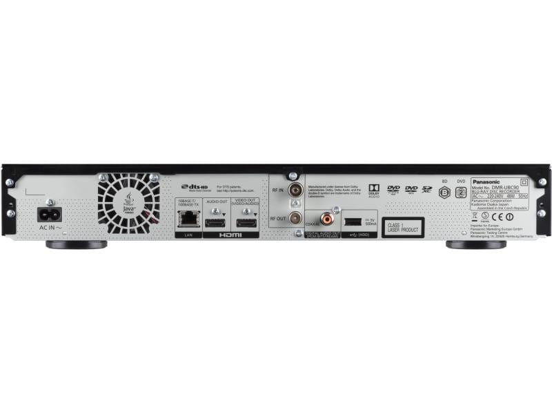 Panasonic Blu-ray Recorder DMR-UBC90 Schwarz Der Videorecorder für das UHD-Zeitalter