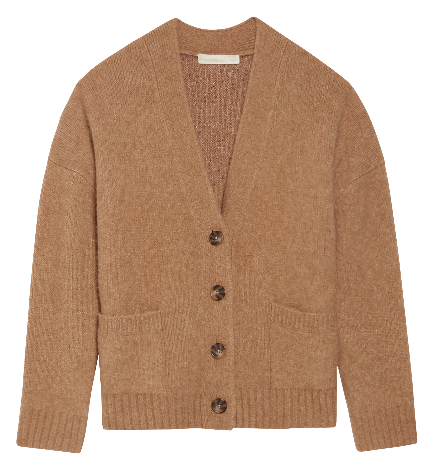 BAGATELLE - Gilet ample en laine mélangée | Marron
