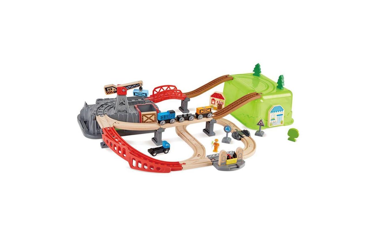 Hape 50-delige houten treinbaan In kist