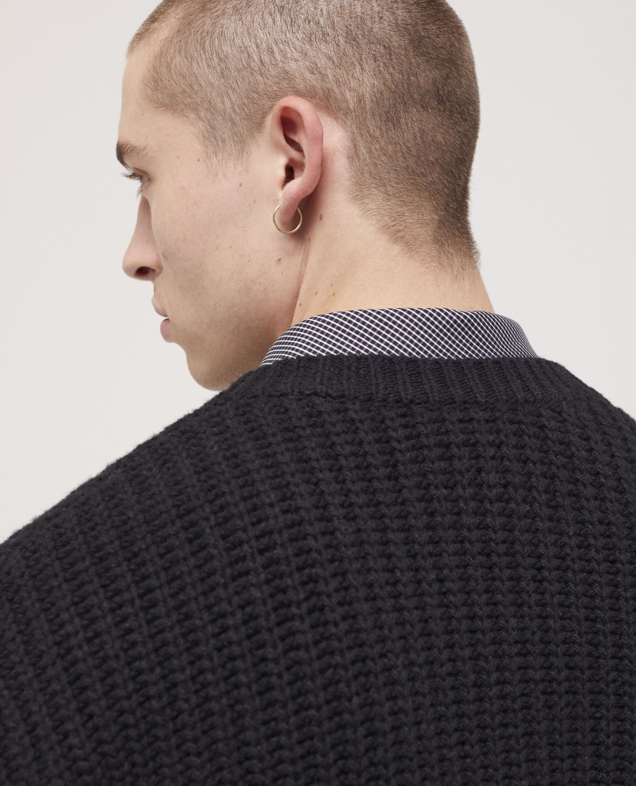 Cardigan noir boutonné