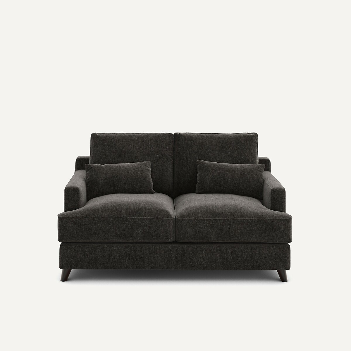 AM.PM<br>Sofá compacto de 2 lugares em veludo chenille, Alwine