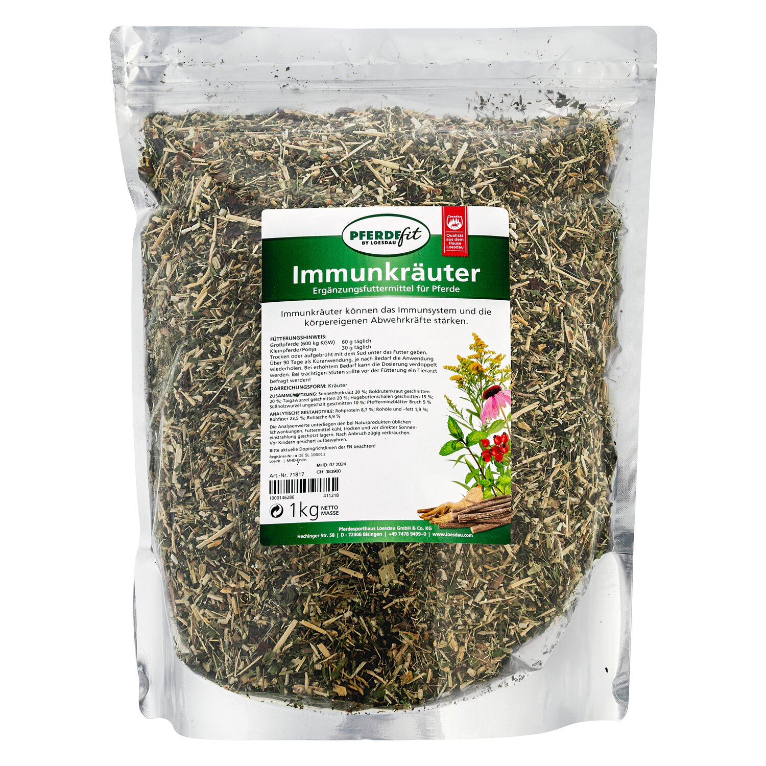 PFERDEfit by Loesdau Immunkräuter  - 1 kg