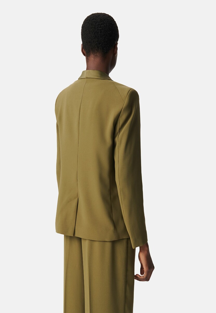 IKKS<br>Blazer de manga comprida em crepe com cetim