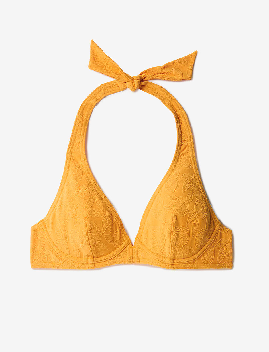 Maillot de bain triangle avec armatures - jaune soleil