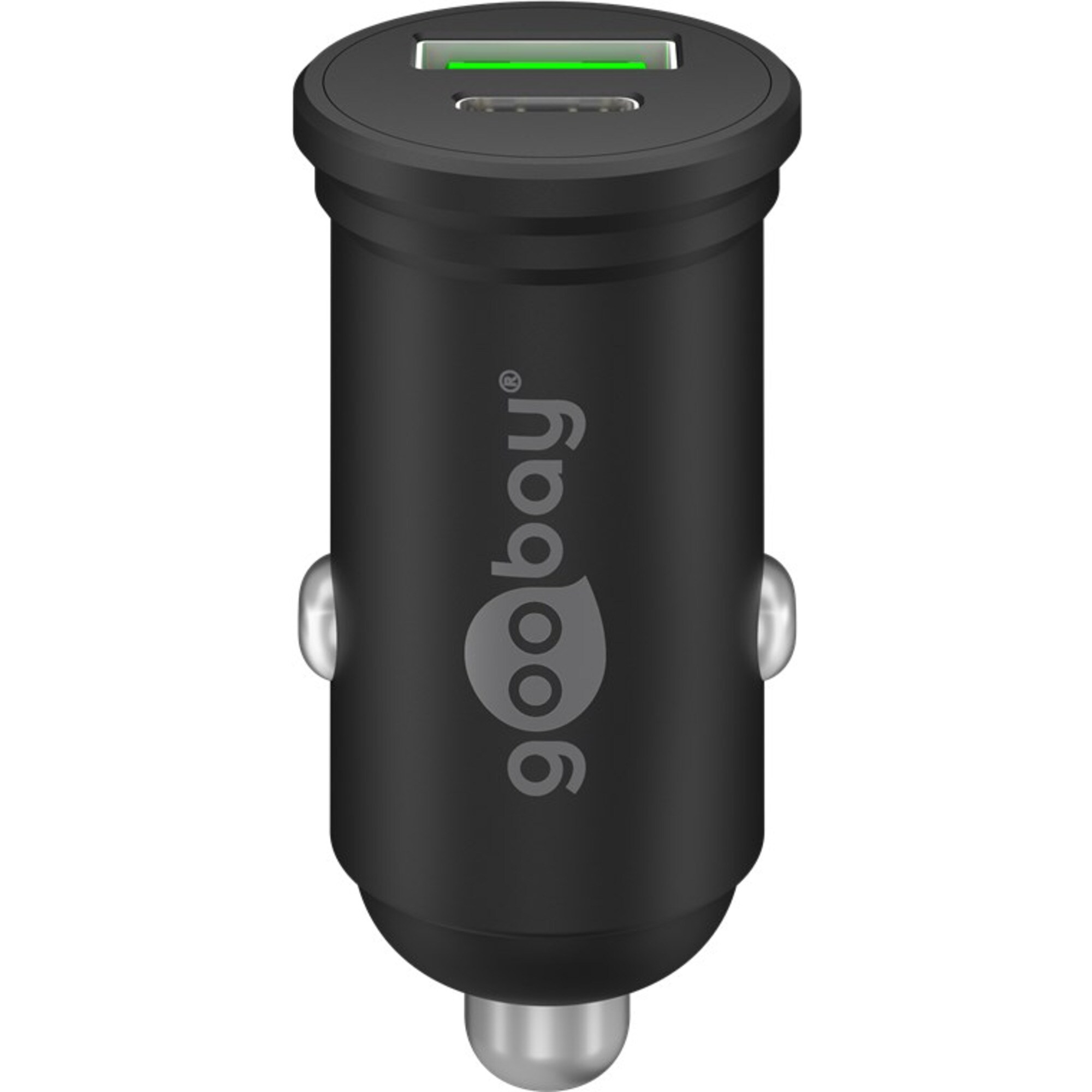 goobay Ladegerät Dual-USB Auto-Schnellladegerät 45 Watt, PD