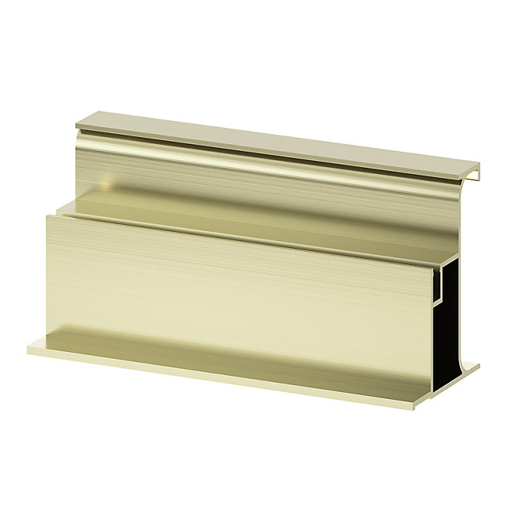 Rail vertical d'extrémité laiton brossé L. 237 cm Caraway Innovo GoodHome