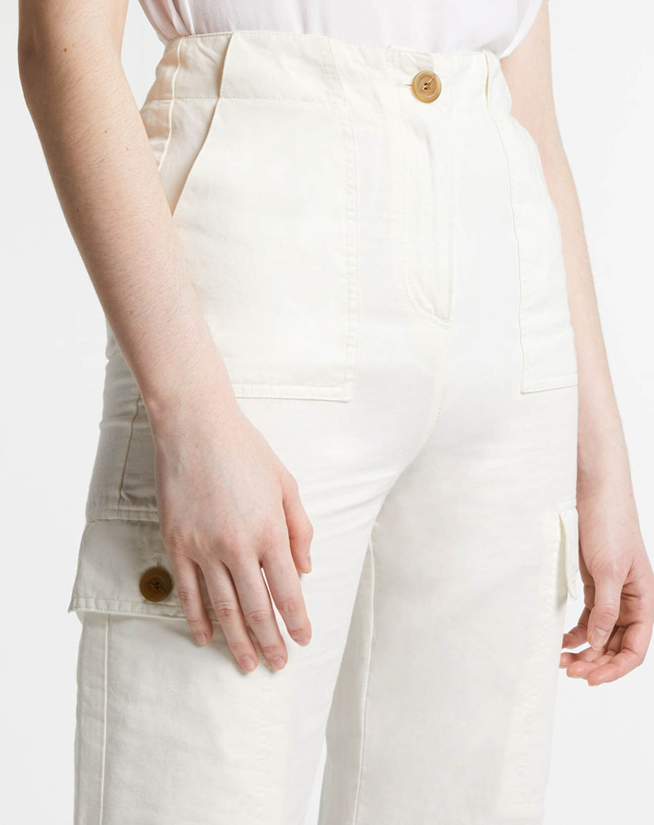 Galeries Lafayette Pantalon Eprise blanc