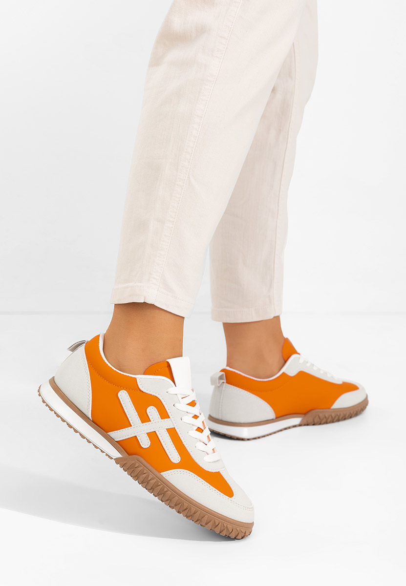 Baskets pour femme orange Loriva