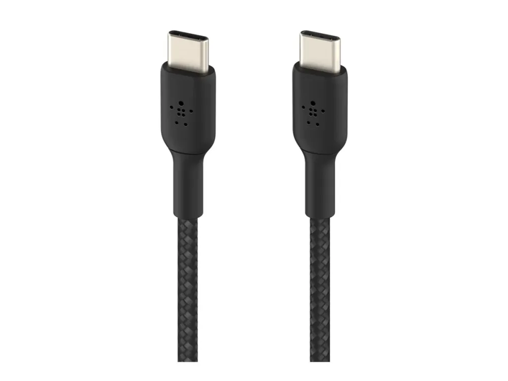 Belkin BoostCharge - USB-kabel - 24 pin USB-C (han) til 24 pin USB-C (han) - 1 m - sort