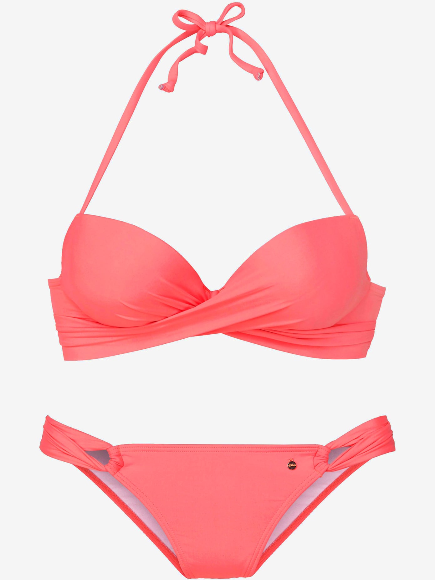 Bikini push-up coloris unis