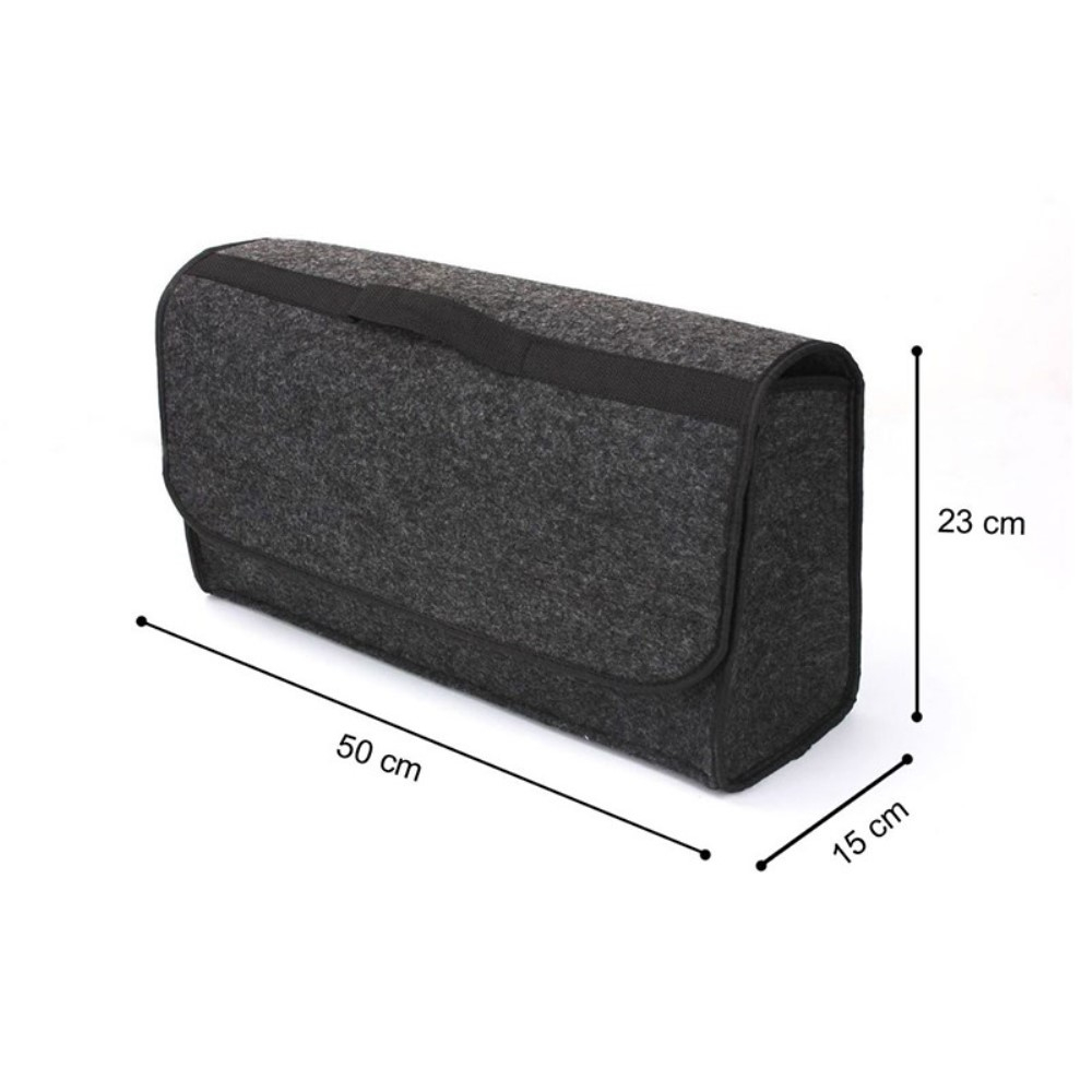 Filz Auto Kofferraum Box Tasche Organizer - Grau