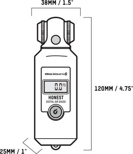 Blackburn Honest Digital Pressure Gauge Luftdruckprüfer kaufen | Bike-Discount