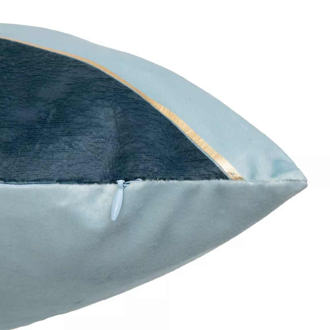 Coussin carré velours (40 x 40 cm) Nelya Bleu