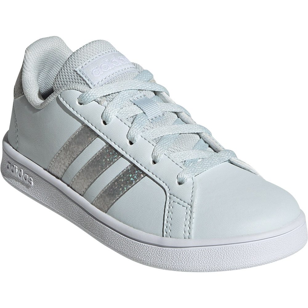 adidas Grand Court Print Lace Sneaker Kinder blue tint